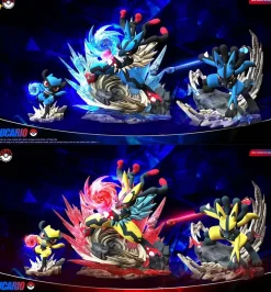 1/20 Scale World Zukan Evolution of Lucario Set - Pokemon Statue - MT Studio