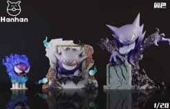 1/20 Scale World Zukan Evolution of Gengar Set - Pokemon Statue - HanHan Studio