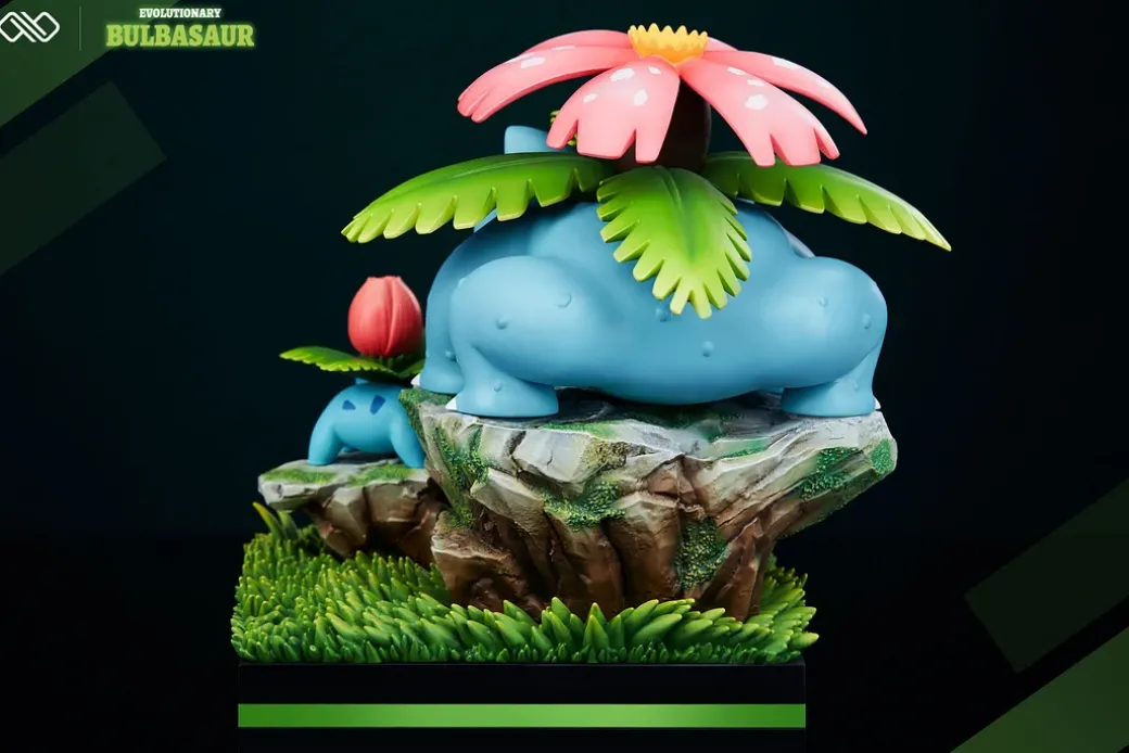 1/20 Scale World Zukan Evolution of Bulbasaur Set - Pokemon Resin Statue - Unlimited Studios