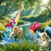 1/20 Scale World Zukan Evolution of Keldeo Set - Pokemon Resin Statue - Bee Studio