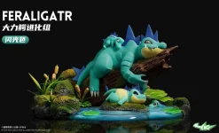 1/20 Scale World Zukan Evolution of Feraligatr Set - Pokemon Resin Statue - SK Studios