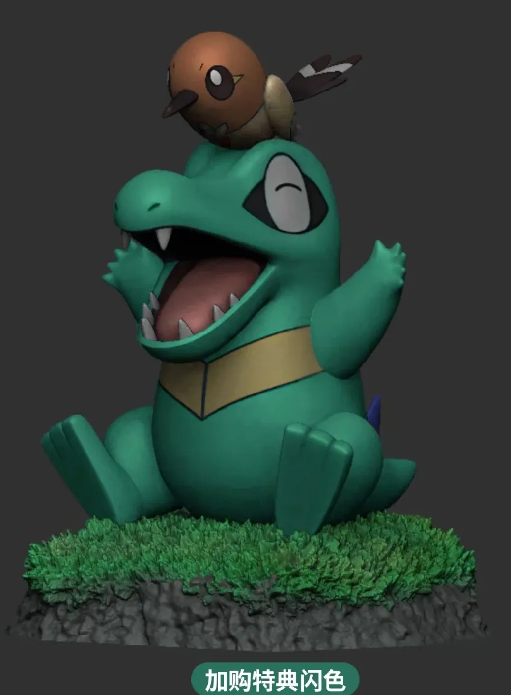 1/20 Scale World Zukan Evolution of Feraligatr Set - Pokemon Resin Statue - SK Studios