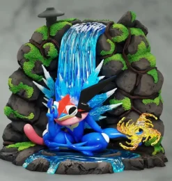 1/20 Scale World Zukan Evolution of Greninja Set - Pokemon Statue - Q10 Studio