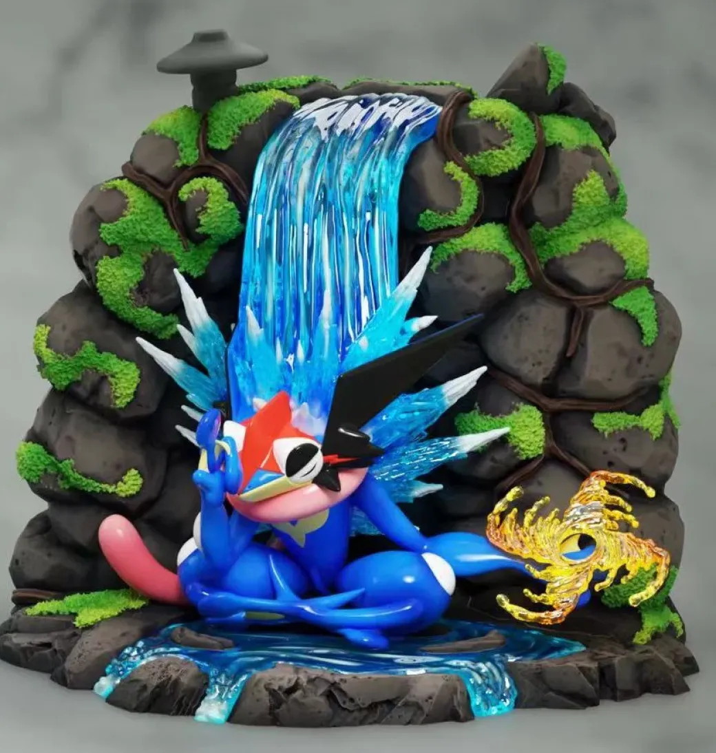 1/20 Scale World Zukan Evolution of Greninja Set - Pokemon Statue - Q10 Studio