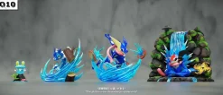 1/20 Scale World Zukan Evolution of Greninja Set - Pokemon Statue - Q10 Studio