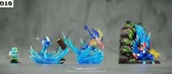 1/20 Scale World Zukan Evolution of Greninja Set - Pokemon Statue - Q10 Studio
