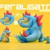 1/20 Scale World Zukan Evolutionary Combination Series Feraligatr Family - Pokemon Resin Statue - MG Studios