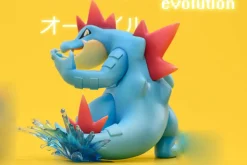 1/20 Scale World Zukan Evolutionary Combination Series Feraligatr Family - Pokemon Resin Statue - MG Studios