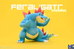 1/20 Scale World Zukan Evolutionary Combination Series Feraligatr Family - Pokemon Resin Statue - MG Studios