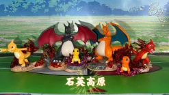 1/20 Scale World Zukan Evolution of Charizard Set - Pokemon Statue - ShiYingGaoYuan Studio
