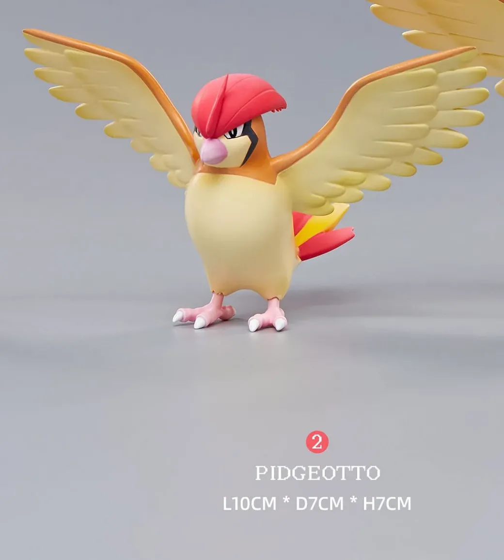 1/20 Scale World Zukan Evolution of Pidgeot Set - Pokemon Resin Statue - Unlimited Studios
