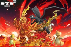 1/20 Scale World Zukan Evolution of Charizard Set - Pokemon Resin Statue - STS Studio