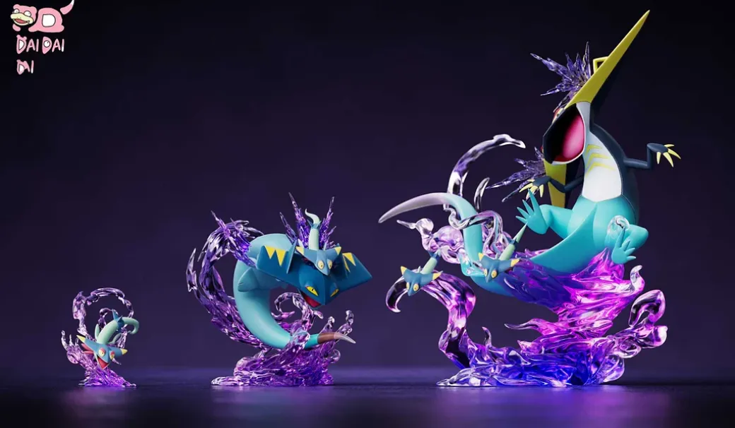 1/20 Scale World Zukan Evolution of Dragapult Set - Pokemon Statue - DaiDai Studio