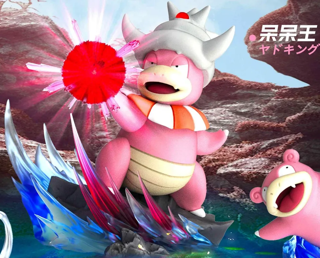 1/20 Scale World Zukan Evolution of Slowpoke Set - Pokemon Resin Statue - DaiDai Studio