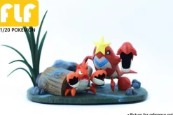 1/20 Scale World Zukan Evolution of Corphish Set - Pokemon Resin Statue - FLF Studio