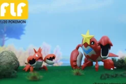 1/20 Scale World Zukan Evolution of Corphish Set - Pokemon Resin Statue - FLF Studio