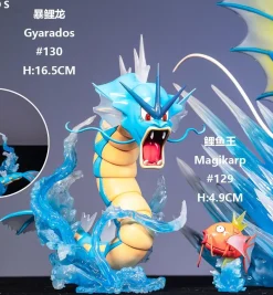 1/20 Scale World Zukan Evolution of Magikarp Set - Pokemon Resin Statue - AYS Studio