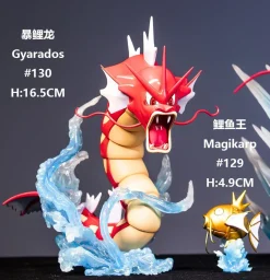1/20 Scale World Zukan Evolution of Magikarp Set - Pokemon Resin Statue - AYS Studio