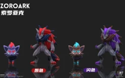 1/20 Scale World Zukan Evolution of Zoroark Set - Pokemon Statue - Wonder Studio