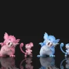 1/20 Scale World Zukan Evolution of Raticate Set - Pokemon Statue - Wonder Studio