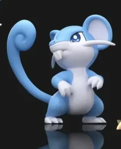 1/20 Scale World Zukan Evolution of Raticate Set - Pokemon Statue - Wonder Studio