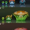 1/20 Scale World Zukan Evolution of Oddish Set - Pokemon Resin Statue - Jiang Studios