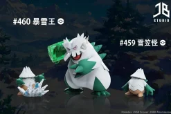 1/20 Scale World Zukan Evolution of Abomasnow Set - Pokemon Resin Statue - JB Studio