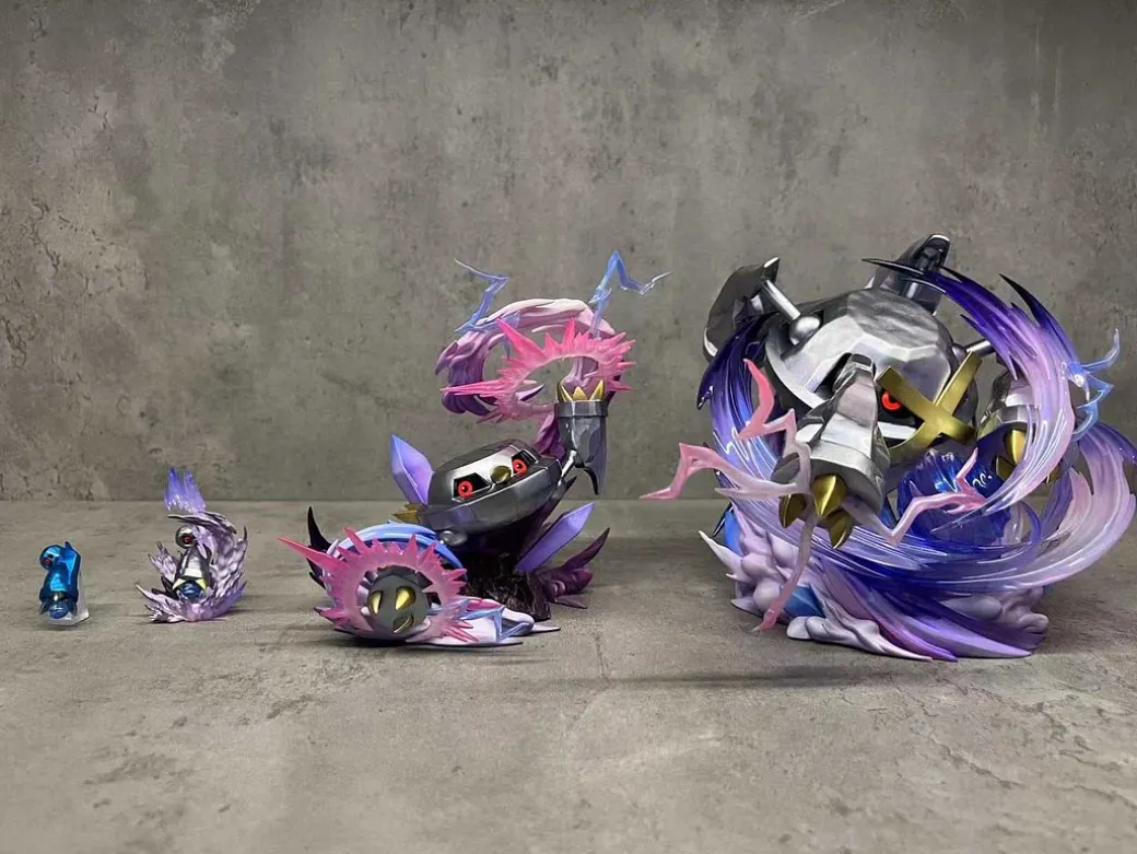 1/20 Scale World Zukan Evolution of Metagross Set - Pokemon Resin Statue - DaiDai Studio