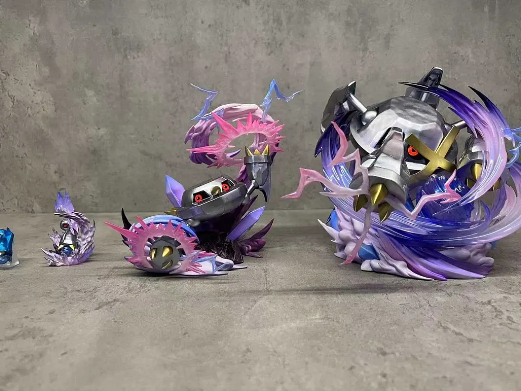 1/20 Scale World Zukan Evolution of Metagross Set - Pokemon Resin Statue - DaiDai Studio