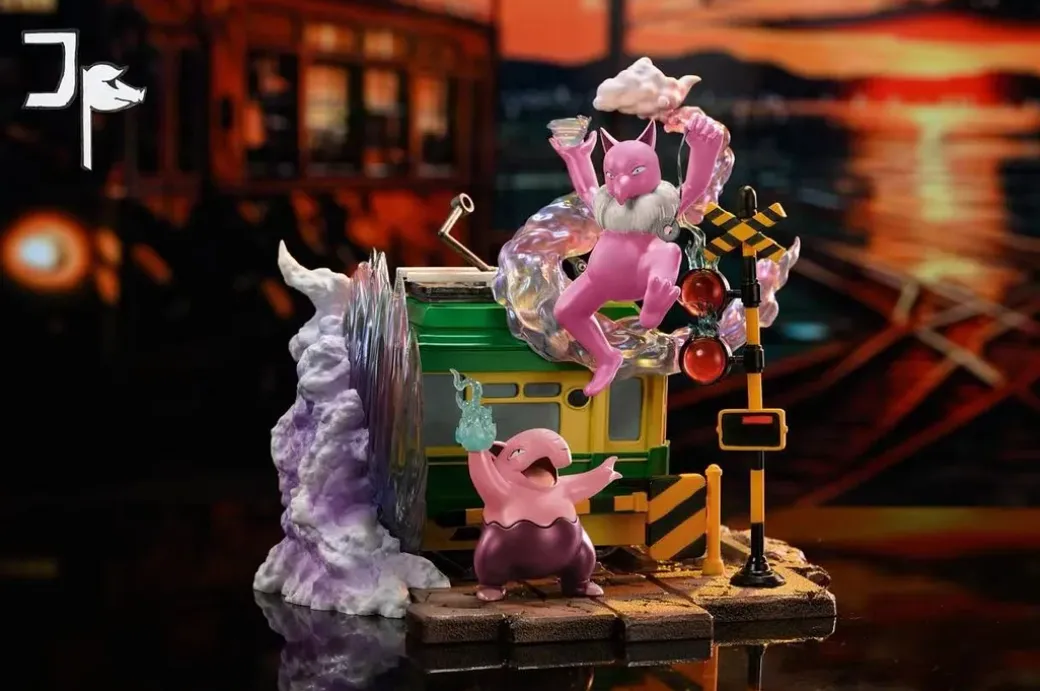 1/20 Scale World Zukan Evolution of Drowzee Set - Pokemon Resin Statue - JP Studio