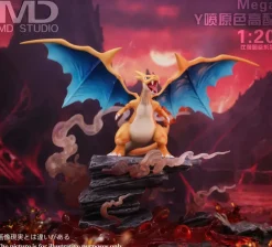 1/20 Scale World Zukan Evolution of Charizard Set & Mega Charizard Y 2.0 - Pokemon Resin Statue - MD-Studio