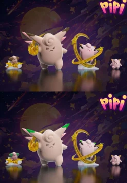 1/20 Scale World Zukan Evolution of Clefairy Set - Pokemon Resin Statue - PIPI Studios