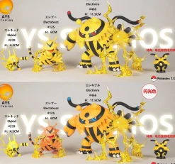 1/20 Scale World Zukan Evolution of Elekid Set - Pokemon Resin Statue - AYS Studios