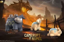 1/20 Scale World Zukan Evolution of Camerupt Set - Pokemon Statue - T1 Studio