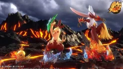 1/20 Scale World Zukan Evolution of Blaziken Set - Pokemon Resin Statue - NP Studio
