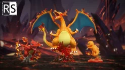 1/20 Scale World Zukan Evolution of Charmander Set - Pokemon Resin Statue - RS Studios