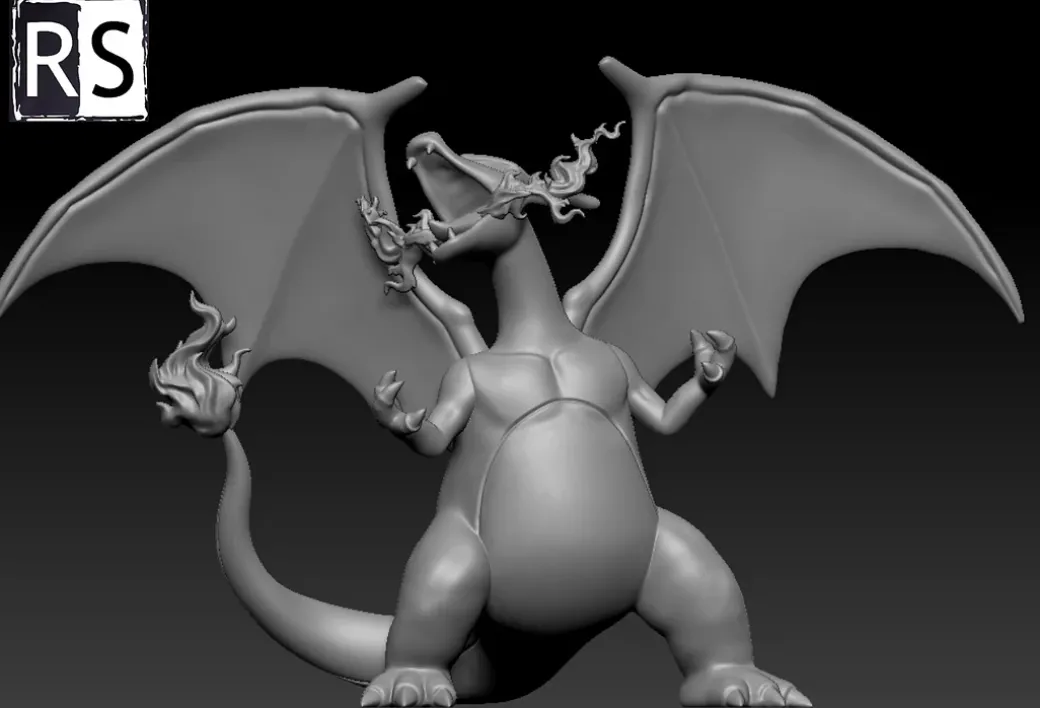 1/20 Scale World Zukan Evolution of Charmander Set - Pokemon Resin Statue - RS Studios