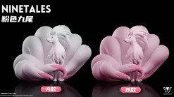 1/20 Scale World Zukan Evolution of Ninetales Set & Komala - Pokemon Resin Statue - Wonder Studio