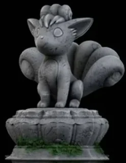 1/20 Scale World Zukan Evolution of Ninetales Set & Komala - Pokemon Resin Statue - Wonder Studio