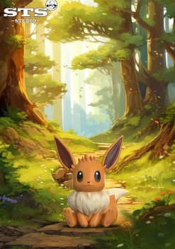 1/20 Scale World Zukan Evolution of Eevee - Pokemon Resin Statue - STS Studio