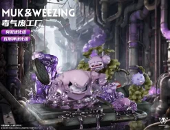 1/20 Scale World Zukan Evolution of Grimer Set & Koffing Set - Pokemon Resin Statue - Wonder Studio