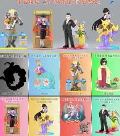 1/20 Scale World Zukan Giovanni & Beedrill & Erika & Original Bellossom - Pokemon Resin Statue - QN Studios