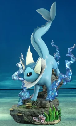 1/20 Scale World Zukan Goldeen Set & Kingler Set & Vaporeon & Psyduck Set - Pokemon Resin Statue - VS Studio