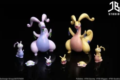 1/20 Scale World Zukan Goodra Family - Pokemon Resin Statue - JB Studio