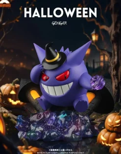 1/20 Scale World Zukan Halloween Limited Gengar - Pokemon Resin Statue - Red Studio