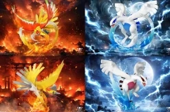 1/20 Scale World Zukan Ho-Oh & Lugia - Pokemon Resin Statue - Wonder Studio
