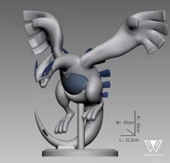 1/20 Scale World Zukan Ho-Oh & Lugia - Pokemon Resin Statue - Wonder Studio