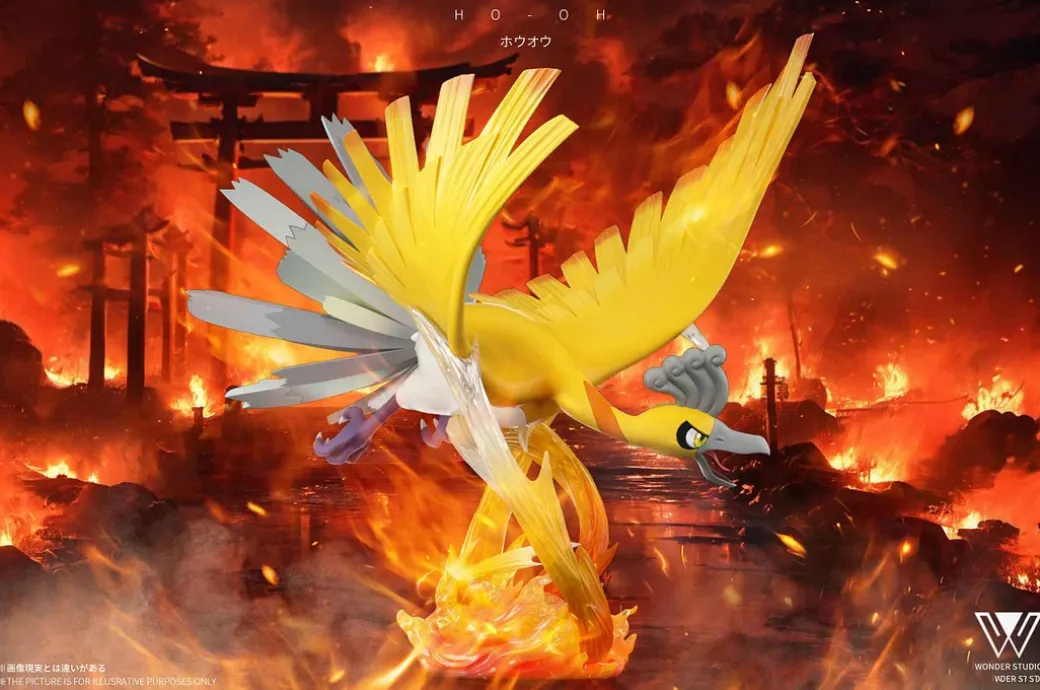 1/20 Scale World Zukan Ho-Oh & Lugia - Pokemon Resin Statue - Wonder Studio