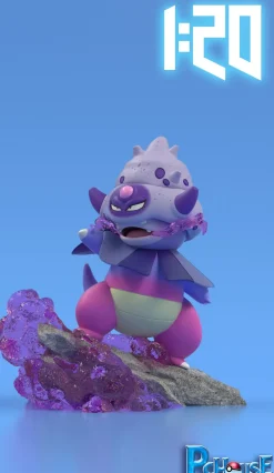 1/20 Scale World Zukan Kanto & Galarian Region Slowpoke Family - Pokemon Resin Statue - PCHouse Studios