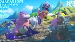 1/20 Scale World Zukan Kanto & Galarian Region Slowpoke Family - Pokemon Resin Statue - PCHouse Studios